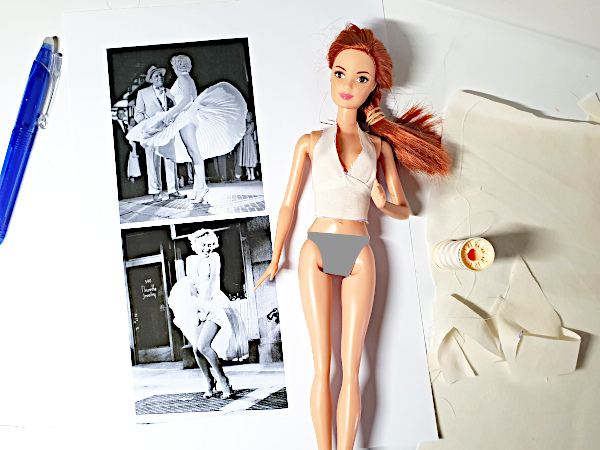 Trying the Bodice on the Doll